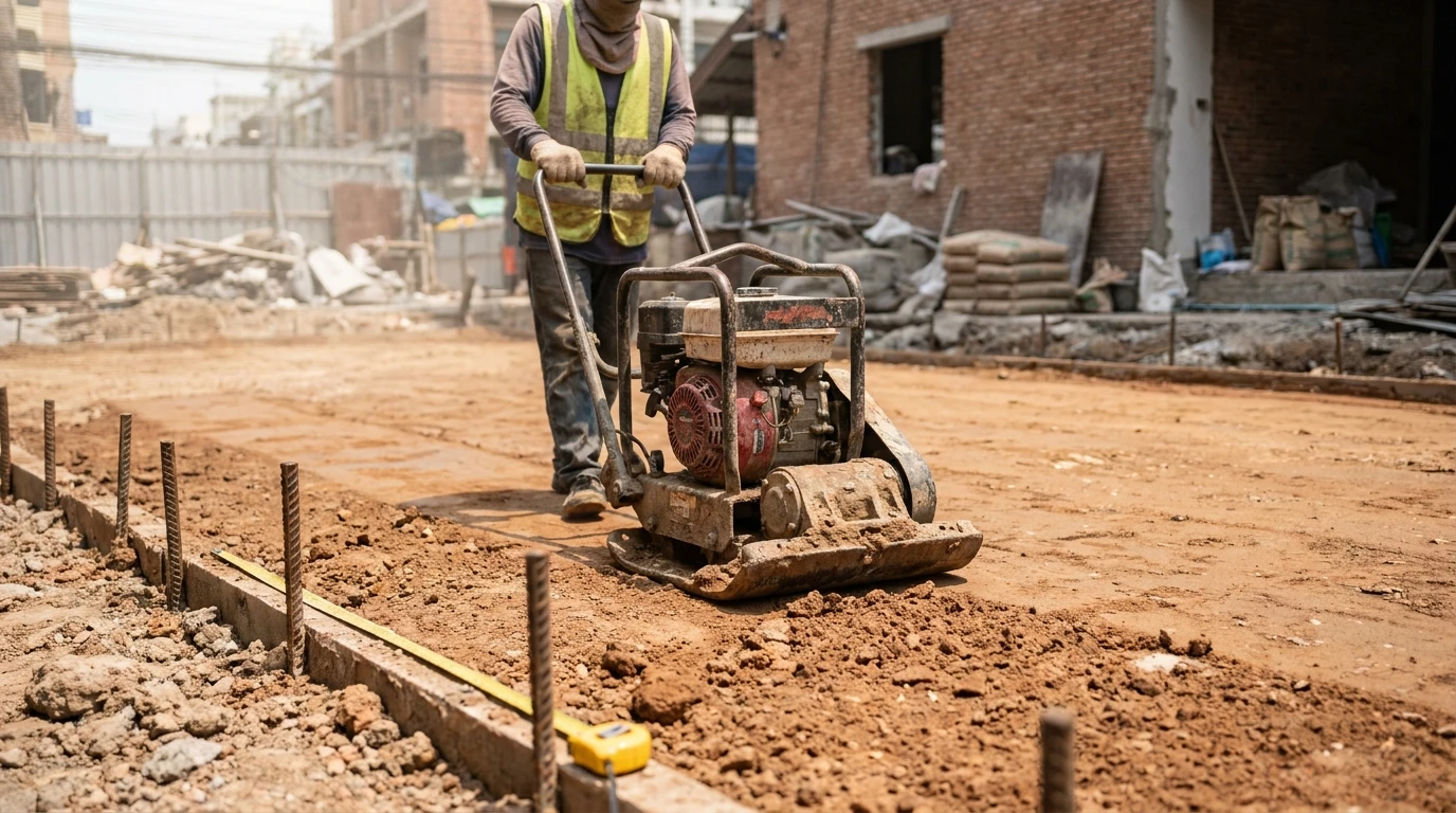 How Many Days Do You Need a Plate Compactor? Work It Out from Square Metres and Compaction Lifts